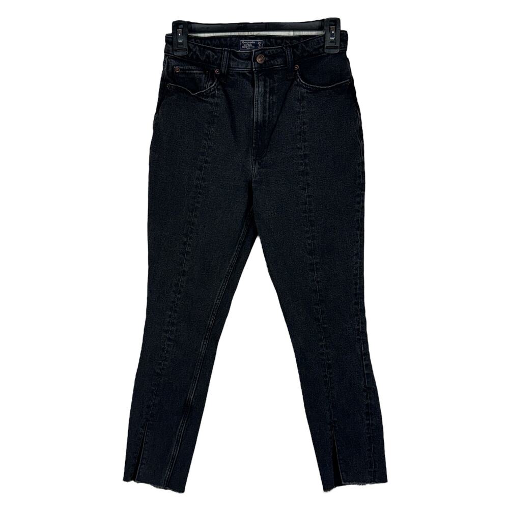 Abercrombie & Fitch SZ 26/2s Simone Hi-Rise Slim Jeans Zip-Fly Seamed Legs Slits